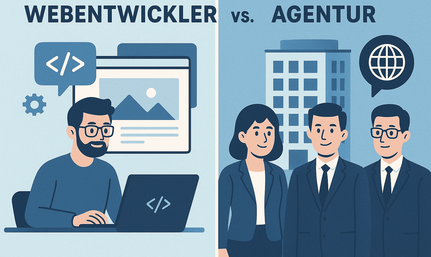 Lokaler Webdesigner vs Agentur
